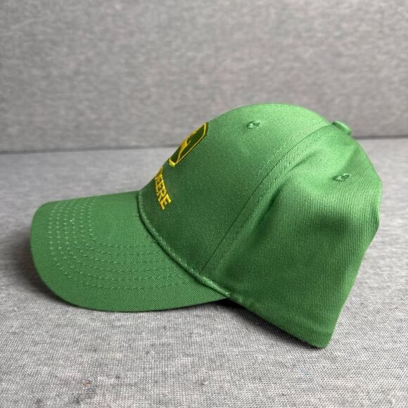 John Deere Hat Adult Adjustable Strap Back Green Cap Nothing Runs Like A Deere - Picture 3 of 9